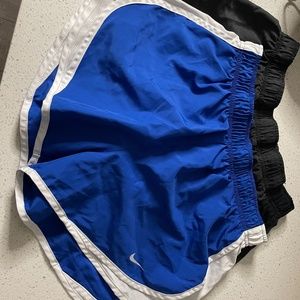 Two Nike running shorts black/gray blue/white size M **bundle**